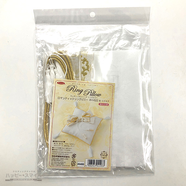 和風 お花 白 金 リングピロー 手作りキット ウェディング手作りキット専門店 Makeme 和風 お花 白 金 リングピロー 手作りキット ウェディング手作りキット専門店 Makeme